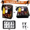 Basketball Card Binder, Trading Card Binder 4 Pocket with 50 Removable Sleeves Fits 400 Sport Cards, 3 Ring Card Holder Binder with Zipper, Collector Storage Album