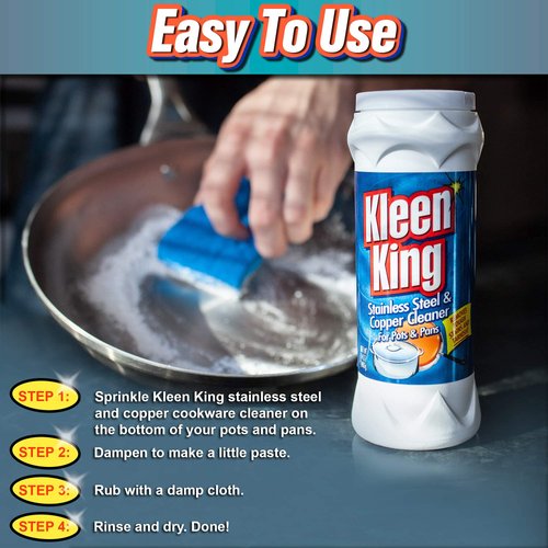 King Kleen Stainless Steel Cookware Cleaner and Copper Cleaner 14 oz