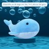 Doindute Blue Plush Whale Stuffed Animal Toy, Soft Cuddly Plushie Hugger Toy for Boys & Girls, Birthday Gifts for Kids or Girlfriend, 10"