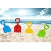 Chochkees Beach Sand Shovel Day Play Set, 10.5" Inch Shovel, Birthday Treats for Boys and Girls (4-Pack)