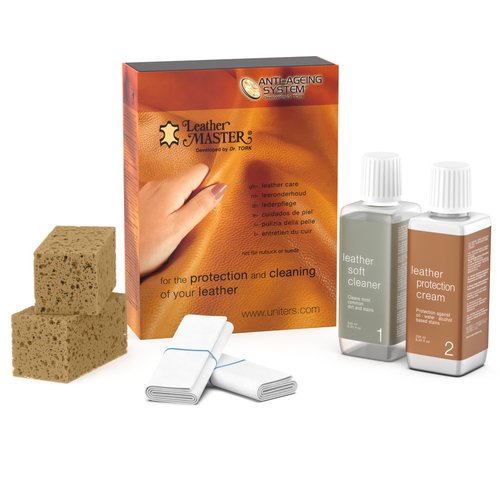 Leather Master 250ML LEATHER CARE KIT - Cleaning Kit Contains The Cleaner, Conditioner, Sponge, And Products For All Leather Car Interior And Furniture Detailing