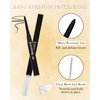 2-in-1 Eyebrow Gel & Brow Pencil, Retractable Eyebrow Pencil Gray Black Waterproof Brow Gel, Ultra Fine Long Lasting for Perfect Eye Liner Brows Women Makeup Eyebrows Shaper Filler with Brow Razor-01