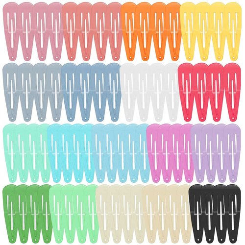 Snap Hair Clips Hair Barrettes for Girls, Anezus 80 Pcs 2 Inch Non-Slip Barrettes Hair Accessorie...