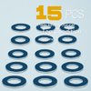 15Pcs Oil Drain Plug Gasket, 12mm Aluminum Crush Washer, 9043012031 Seal Ring, Professional Automotive Replacement by KeeRoarin
