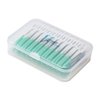 An-self 160PCS Interdental Brushes Ultra Tight Bristles Tooth Interdental Cleaners Silicone Toothpick Brush Disposable Teeth Soft Picks, Green