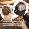 4 Rolls Sewing Threads Using for Hand Sewing,Hair Extensions,Making Wigs DIY(Dark Brown Series)