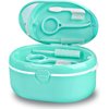 Retainer Denture Bath Case Cup Box Holder Storage Soak Container With mirror Retainer Case,Orthodontics Mouth Guard Case,Suitable for Dentures, Chews and Removal Tool with Braces（green）…