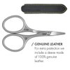 GERMANIKURE Rounded Baby Nail Scissors - FINOX Surgical Stainless Steel baby scissors and Manicure Tools in Leather Case - Self Grooming Scissors for nails Ethically Made in Solingen Germany - 4701