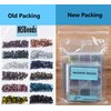 4200Pcs Hotfix Rhinestones Round Shape Flatback Crystal Glass Flatback Nail Art (12 Mixed Colors, 3mm SS10)