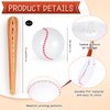 YOTHORN 3 Pcs Inflatable Baseball Set, 30 Inch Beach Ball Baseball and 11 Inch Inflatable Baseball Bat, Baseball Party Decoration for Kid Pool Beach Party Favors (Brown)