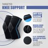 NeoAlly® - Knee Compression Sleeve for Knee Pain, Gym Knee Support for Improved Mobility, Lightweight Knee Relief Sleeves, Breathable and Moisture-Wicking, Blue, Medium, Pack of 1