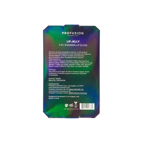 Profusion Cosmetics Sea Witch 3 PC Shimmer Lip Gloss, Long-lasting Effortless Gliding Formula, Intense Color and Rise Your Makeup Routine With Premium Beauty Tool