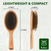 Hair brush for Men and women,wet brush with wooden handle,curly hair brush,air cushion brush,wooden hairbrush for Thick/thin/Fine Hair,paddle brush for Wet & Dry Hair,oval wooden brush