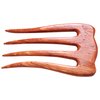 MaryCrafts Wooden Rosy Simple Hair Comb, Hair Pin, 4 Prongs Hair Fork, Hair Accessory Handmade 5"