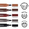 Magic 3D Microblading Eyebrow Pencil, Waterproof Eyebrow Pen,4 Tip Tip Tattoo Pencil Creates Natural Looking,Waterproof Makeup Fine Stroke Microblading Eyebrow Pencil (A)