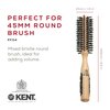 Kent PF04 Small Round Curling Brush with Hard Natural Boar Bristle- Hair Drying Brush, Round Hair Brush, and Blowout Brush - Small Round Brush for Dry Hair - For Shoulder Length or Shorter Hair
