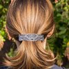 iRIIRIO 2pcs Viking Celtic Knot Hair Clips Vintage Hair Barrettes French Hair Clips Engraved Headwear for Women Girls (Silver, Bronze)