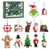 DreamCreators Christmas Ornaments Building Block with Strings for Christmas Tree 2024 New Sets,12 Pack Xmas Hanging Decorating Toys for Kids 6-12 Festival Pendants Holiday Favor Buildable Kits