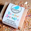 Bluebyrd Soap Co. Rainbow Sprinkles Soap Bar | Handmade Confetti Cake -Vanilla Scented Bar Soap | Smells Like Sweet Cake | Vegan Soap, Natural Kaolin Clay, USA MADE (Confetti)