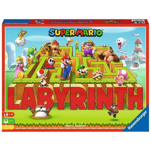 Ravensburger Super Mario Labyrinth - Engaging Family Board Game | Fun for Kids & Adults | Ages 7 and Up | Dynamic Maze Game | Stimulating Replay Value | Supports 2-4 Players