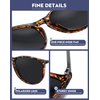 WOWSUN Polarized Sunglasses for Women Vintage Retro Round Mirrored Lens