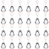 Mirabuy 24 Pack Penguin Keychains Key Rings for Polar Arctic Winter Animals Party Favors, Polar Animals Lovers Gifts Birthday Party Favors