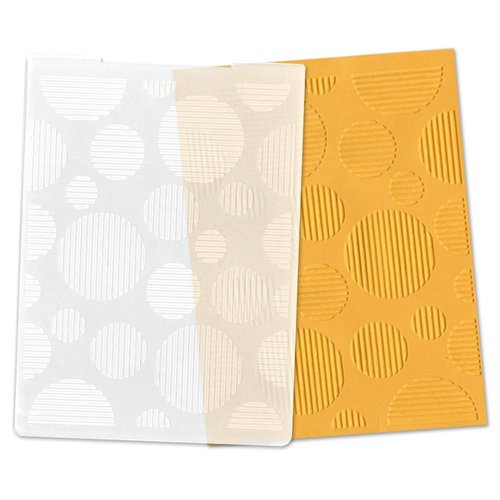 Circular Spots Plastic Embossing Folders for Card Making Pattern Background Scrapbooking Plastic Template Photo Album Card Paper Handmade DIY Craft Decoration Template Molds