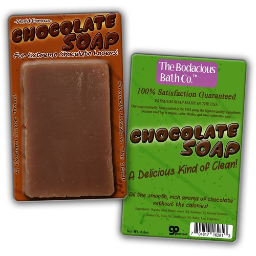 Chocolate Soap Chocolate Scented Bar Soap Funny Unisex Spa Gags for Women Men Chocolate Gags Secret Santa White Elephant Stocking Stuffers Novelty Soap Wife Friend Girlfriend