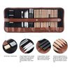 29 Pieces Professional Sketching & Drawing Art Tool Kit With Graphite Pencils, Charcoal Pencils, Paper Erasable Pen, Craft Knife-Lightwish (without Sketchbook, with Canvas Rolling Pouch）…