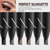 6pcs/pack Brow Pencil Set Pull Cord Peel-off Eyebrow Pencils Waterproof Long Lasting Microblading Eyebrow Pen for Marking, Filling, Outlining (Gray)