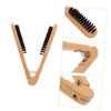 Beatifufu Hair Straighter Comb Hair Brush Manual Hair Straighter Handy Hair Straighter