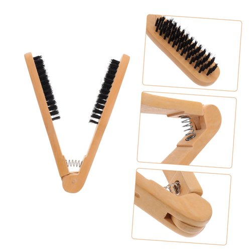 Beatifufu Hair Straighter Comb Hair Brush Manual Hair Straighter Handy Hair Straighter