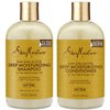 Shea Moisture Raw Shea Butter Shampoo and Conditioner Set, Deep Moisturizing with Sea Kelp & Argan Oil, Sulfate Free & Silicone Free, Curly Hair Products, Family Size, 13 Fl Oz (Pack of 2)