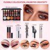 Makeup Kit For Wonmen Full Kit Eyeshadow Eyeliner lipgloss, Lipstick Makeup brushes Mascara Eyebrow pencil Concealer Face Powder Primer make up Set For Girls Beginners