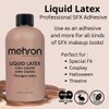 Mehron Makeup Liquid Latex | SFX Makeup | Halloween Latex Makeup | Latex Glue for Skin | Prosthetic Glue 9 fl oz (266 ml) (Dark Flesh)