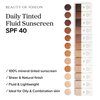 Beauty of Joseon Daily Tinted Fluid Sunscreen 12 Shades for Face Moisturizing Broad Spectrum SPF 40 Korean Skincare 50ml, 1.69 fl.oz #LN110