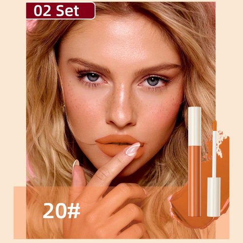 Luxsea Matte Liquid Lipstick Set, 12 Colors Velvet Lip Glosses Kit, Waterproof Long Lasting Colored Lip Stain High Pigmented Moisturizing Black Lipstick Lip Makeup for Women Girls