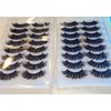 Exquisite Lux 25mm Long Fluffy Wispy Glam 3D Faux Mink Natural Look Full Cat-Eye Strip Lashes, Handmade Pack Of 8 Pairs Per Pack, Reusable EyeLashes