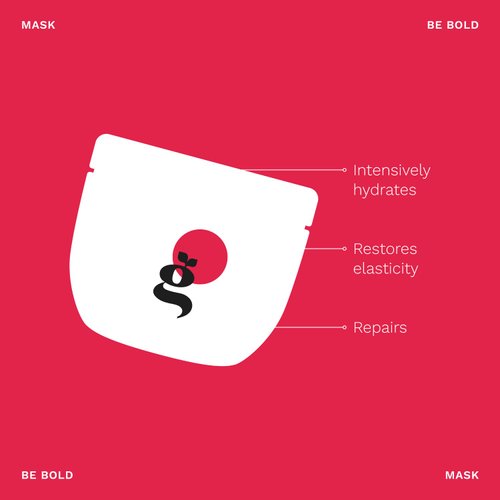 Intensive Repair Hair Mask for Dry - Damaged Hair due to Coloring, Hair Conditioner, Deep Conditioning | 16oz | Be Bold by GINGER MILK