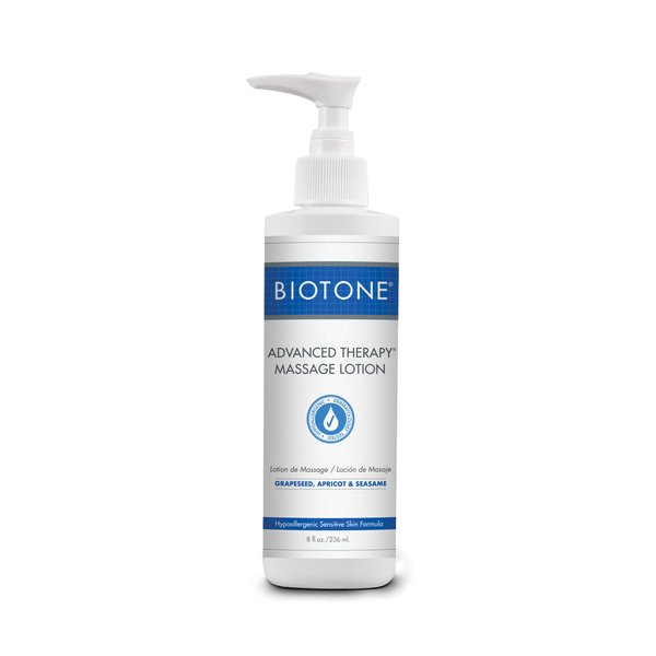 BIOTONE Advanced Therapy Massage Lotion, Hypoallergenic and Fragrance-Free, More Glide and Workability, Absorbs for a Non-Greasy Finish