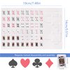 lukeerit Party Spoof Fun Mini Playing Cards，Miniature Poker Game，3 Copies