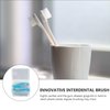 40pcs Dental Toothpick Brushes 1.0mm Blue Floss Pick Brush Interdental Brush Flossing Head Oral Brush Flosser Toothpick Cleaning Tools Oral Care Floss interdental Cleaners Pick interdental toothpicks