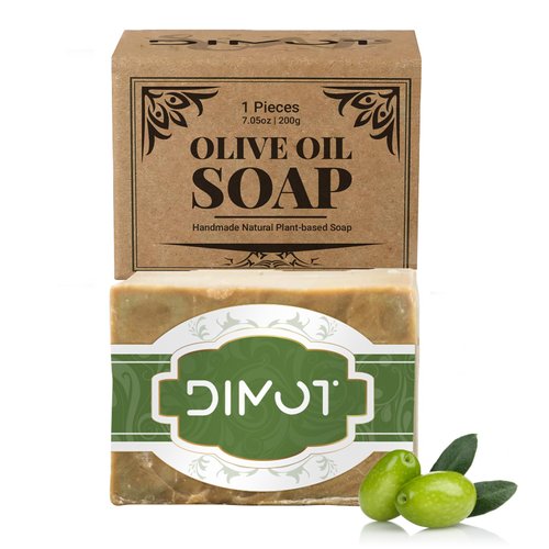 Tseriact Olive Oil Soap Natural Soap Olive Oil Soap Bar Organic Handmade Natural Soap Bar Vegan Formula，Cruelty Free Soap Bar for Men And Women 1 Count