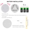 BIGMONAT Battery Operated Shower Light with Motion Sensor Wireless Ceiling Light RF Remote Controlled Through Walls|Brightness Dimmable and Timer Setting Indoor Lighting,Wireless Shower Light