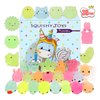 POKONBOY Mochi Squishy Toys Glow in The Dark for Party Favors - 30 Pack Mini Kawaii Cute Animal Squishies Stress Relief Squishy Animals Mochi Cat Squishy with Gift Box