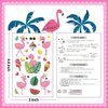 Cerlaza 235 Styles Hawaiian Luau Flamingo Temporary Tattoos for Kids Girls, Tropical Fake Tattoo Stickers Party Supplies Favors Decorations (10 Sheets)