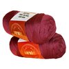 Maradek 100% Acrylic Brazilian Wool Yarn 70g Fiber for Hair Crochet/African Weave/Knitting/Dreadlock Extensions/Twists and More (2 Pack, Burgundy)