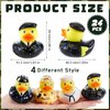 Liliful 24 Pcs Christmas Military Ducks Military Rubber Ducks Uniform Armed Forces Cool Rubber Ducks Military Party Favors for Xmas Gift Birthday Party Memorial Day Veteran