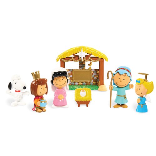 Peanuts Christmas Nativity Figure Set, 8-inch Collectible Figures, Decorations and Toys, Kids Toys for Ages 3 Up by Just Play