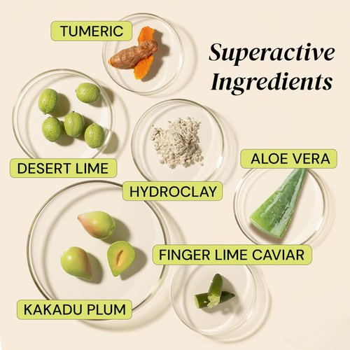 Gleamin Vitamin C Clay Mask for Dark Spots,10-Minutes Turmeric Clay Face Mask Skin Care, Deep Cleansing Pores - Facial Improves Uneven Tone, Post-Blemish, Visibly Brighten, Scarring & Texture - 2.5 Oz